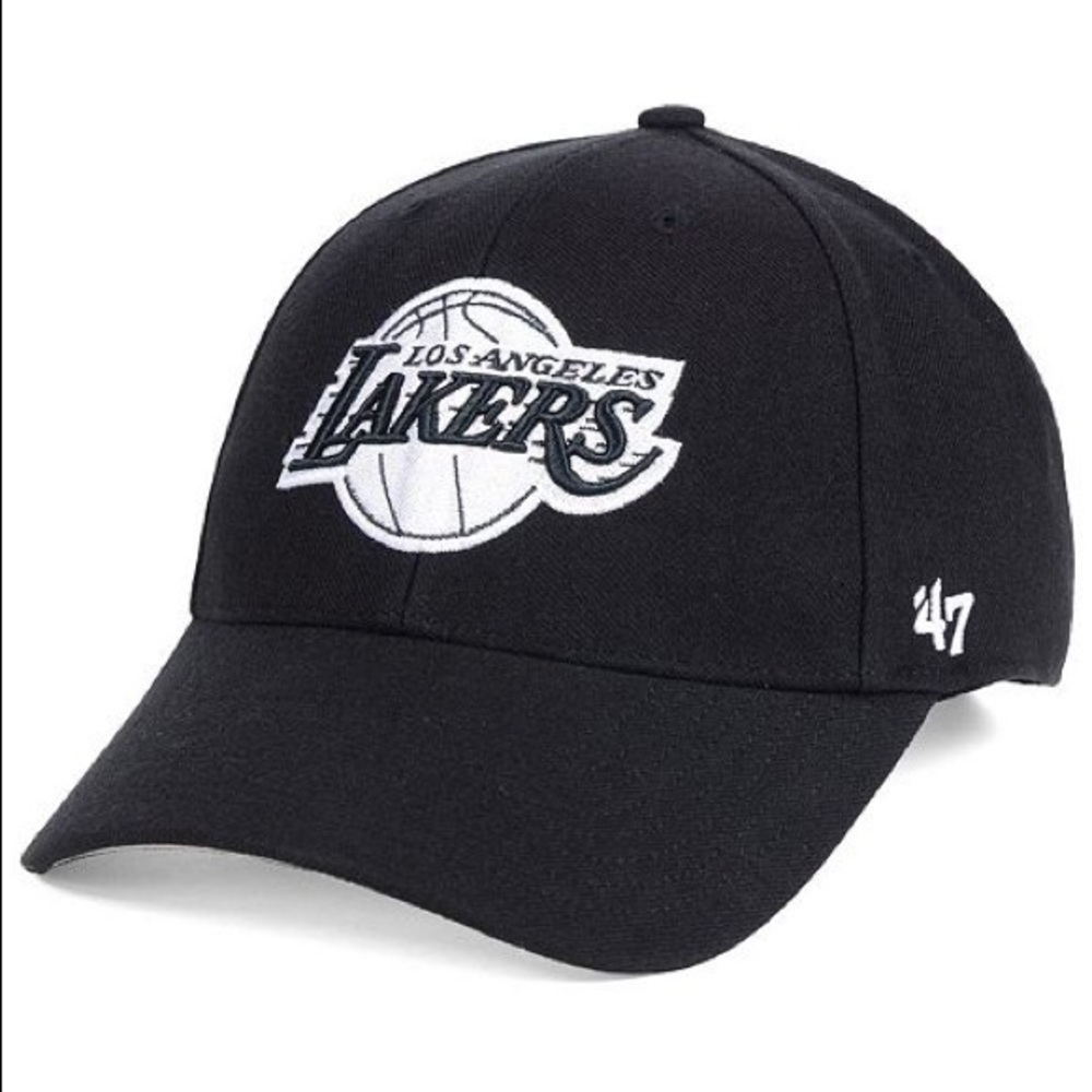 MENS Los Angeles Lakers Black White MVP Cap